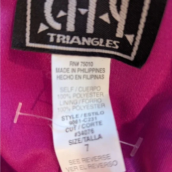 Y2K City Triangles Purple Sleeveless Burnout‎ Mesh Dress Dark Fairy Whimsigoth - Picture 6 of 8